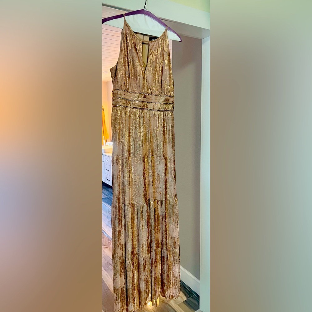 Gorgeous rose colored maxi gown